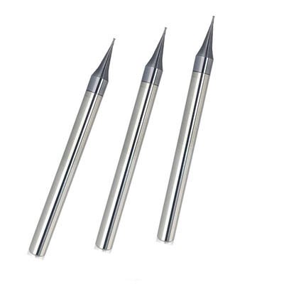 Chwyt prosty z dwoma rowkami 0,3 mm kwadratowe mikro frezy trzpieniowe Hrc65